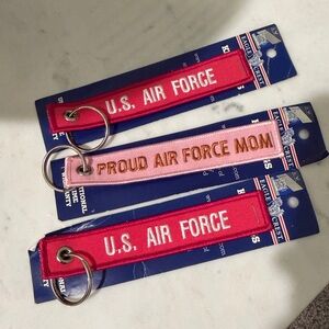 U.S. Air Force Red Keychain Set( bundle of three) 3️⃣ 🆕